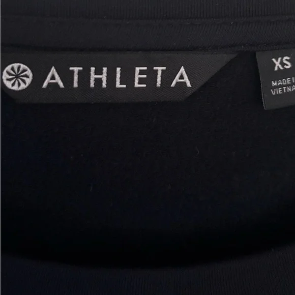 NWT Athleta Black sweatshirt dress - Picture 2 of 3